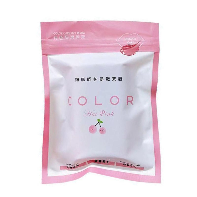 Three-piece set of tinted moisturizing lip balm/lipstick; moisturizes, reduces lip lines, and prevents dryness.